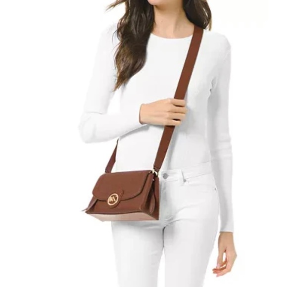 Michael Kors bowery pebbled leather crossbody bag - Picture 1 of 10